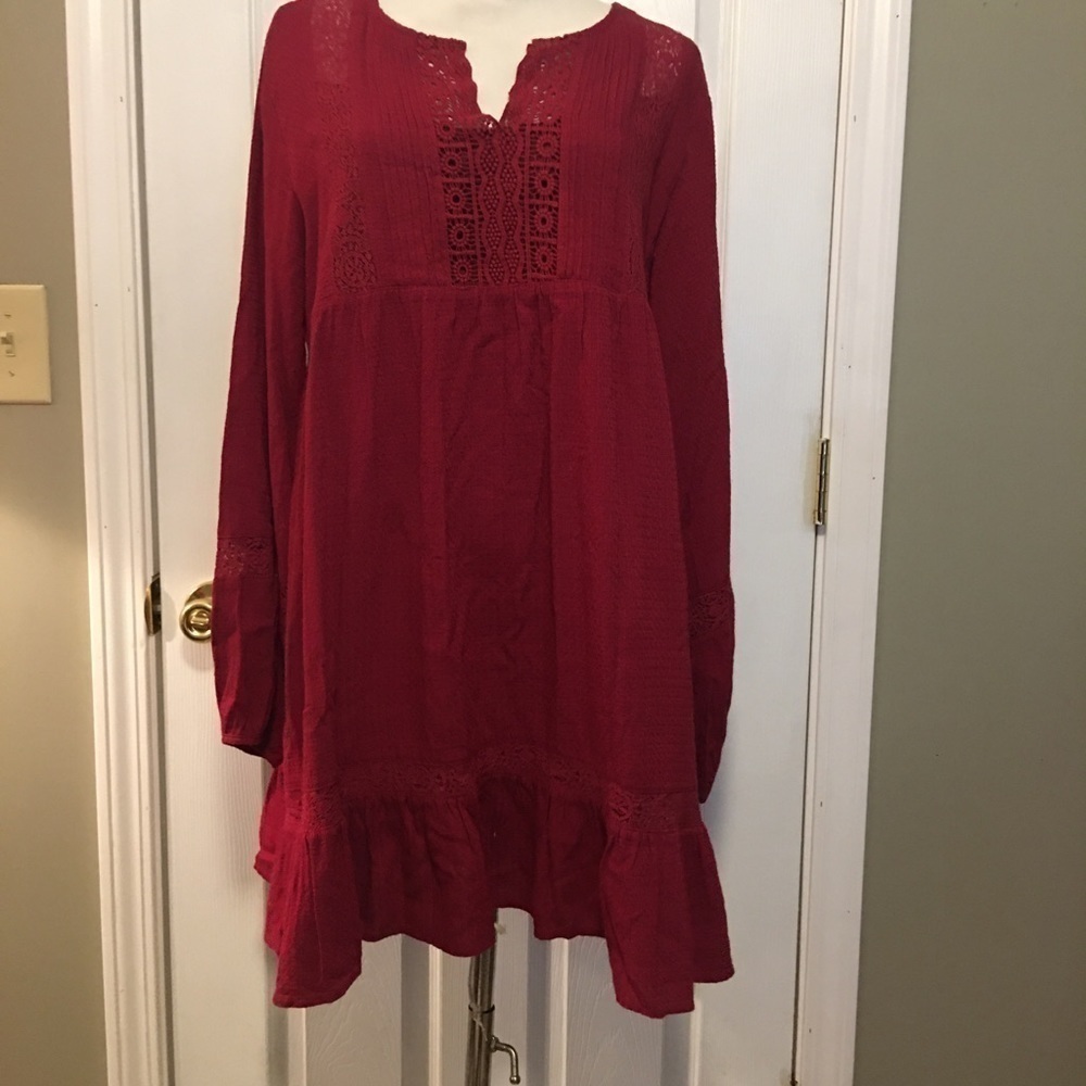 Womens Umgee dress sz Med. Boho Cottagecore Lagenlook beachy Coastal Grandma